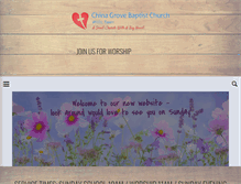 Tablet Screenshot of chinagrovebaptistchurch.org